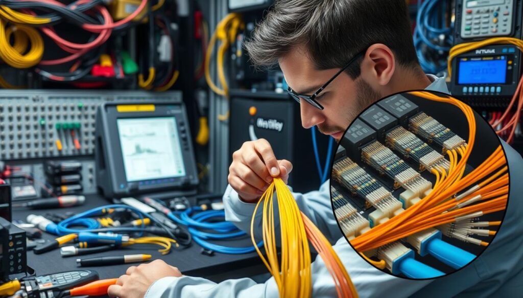 réparation câble fibre optique