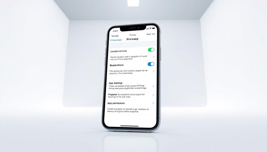 Réglages de confidentialité iPhone