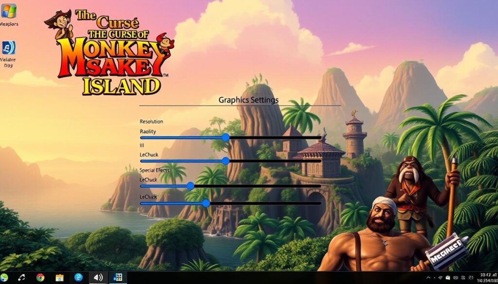 curse monkey island graphics settings